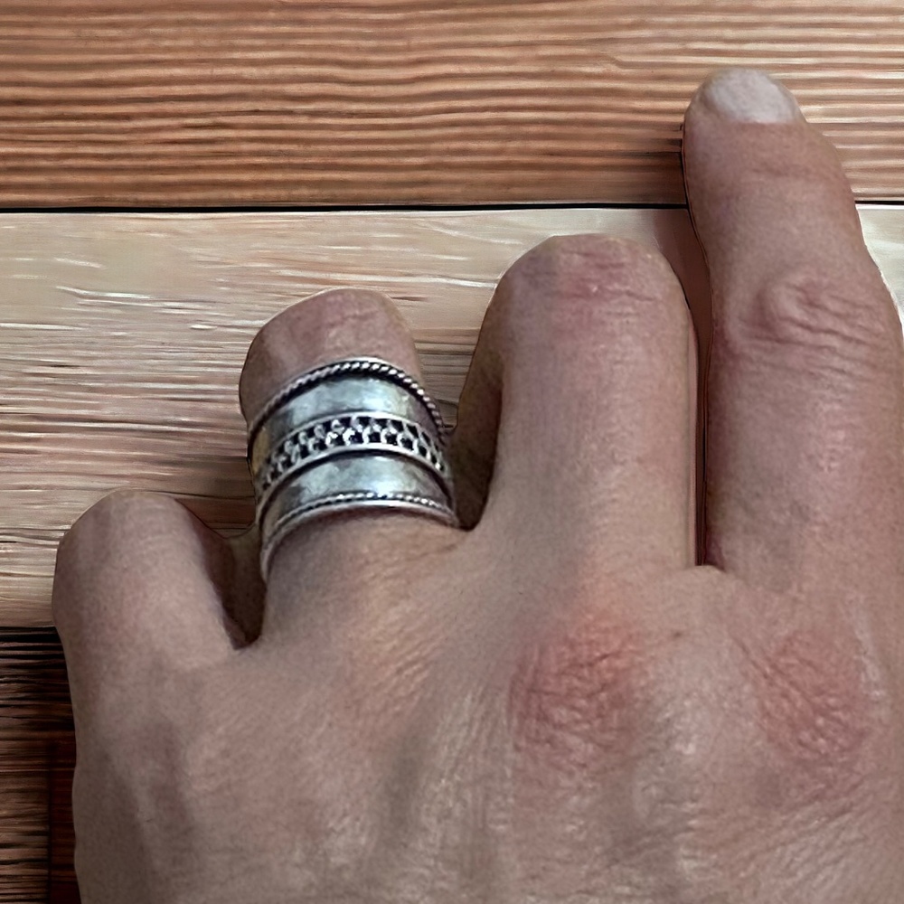 Sterling Silver vintage 925 Handmade boho Ring